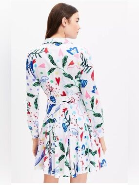 Tropical Rhythm Godet Shirtdress by Loft